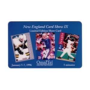    5m Cam Neely, Drew Bledsoe, Mo Vaughn 1/96 New England Show Card