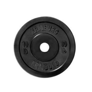  10 lb Rubber Bumper Weight Plates for Crossfit Powerlifting, One Pair