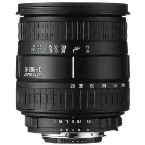  Sigma 28 200mm F3.5 5.6 Aspherical Hyperzoom Macro Lens 