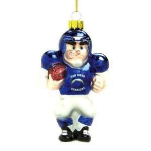   Chargers NFL Glass Player Ornament 4 inches Caucasian 