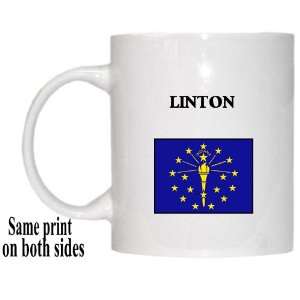  US State Flag   LINTON, Indiana (IN) Mug 