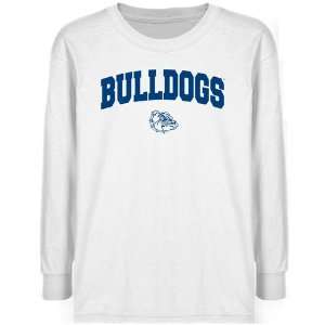 NCAA Gonzaga Bulldogs Youth White Logo Arch T shirt      