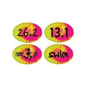  26.2 Tie dyed Oval Decal 