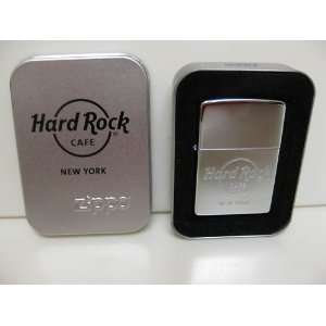 Hard Rock Cafe NEW York Zippo Chrome Lighter