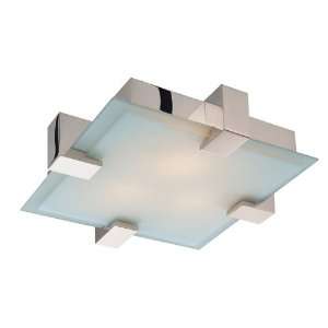  Sonneman 3680.01F Dakota Polished Nickel Flush Mount