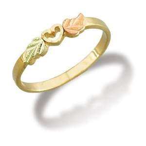    Landstrom Black Hills Gold Ladies Heart Ring   02300 Jewelry