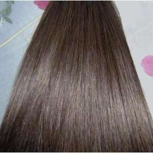 Clip on / in 100% Human Hair Extensions 16 Long / Straight / #8 