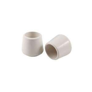   4441495N 4 Count 3/4 Soft Touch Rubber Hi Tip Chair Tips, White