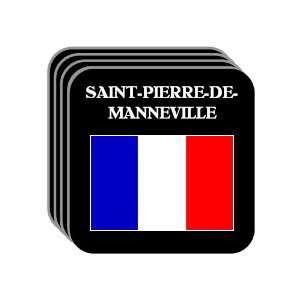 France   SAINT PIERRE DE MANNEVILLE Set of 4 Mini Mousepad Coasters