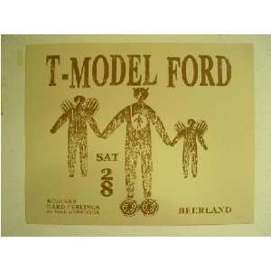  T Model Ford Silk Screen Poster T Model TModel Everything 