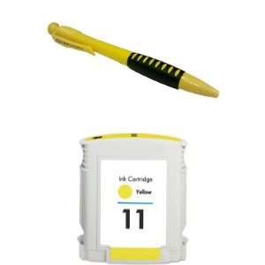  One Yellow Remanufactured Ink Cartridge HP 11 XL HP11 