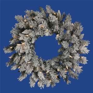  2 ft. Christmas Wreath   Classic PVC Needles   Flocked 