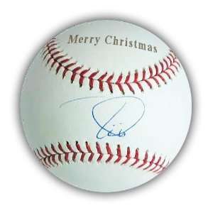  Signed Tim Lincecum Baseball   Merry Christmas Engraved 
