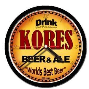  KORES beer and ale cerveza wall clock 