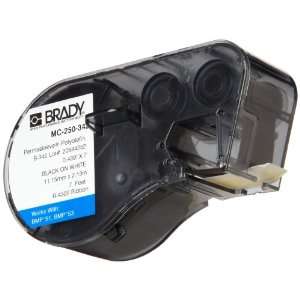 Brady MC 250 342 Polyolefin B 342 Black on White Label Maker Cartridge 