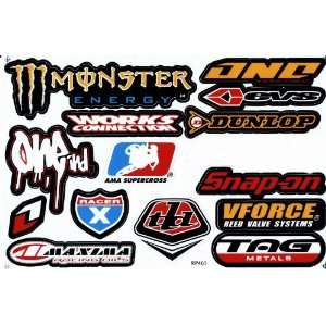 Sponsor Motocross Racing Tuning Motorbike Decal Sticker 