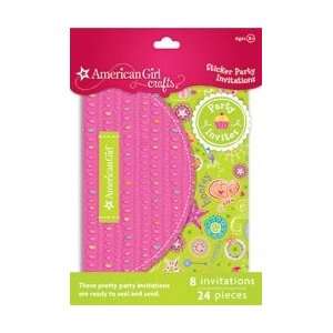  American Girl Invitations Sticker Party; 3 Items/Order 