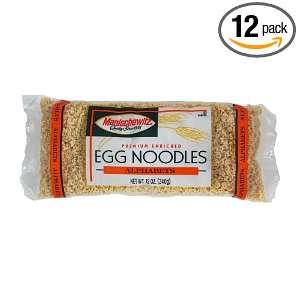 MANISCHEWITZ Alphabets Egg Noodles, 12 Ounce Bags (Pack of 12)  