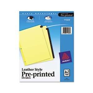  Avery® AVE 11323 CLEAR REINFORCED PREPRINTED LEATHER TAB 