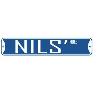   NILS HOLE  STREET SIGN