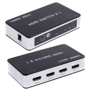  HDMI Switch Switcher 3 in 1 out 1080P w/ IR Remote Control 
