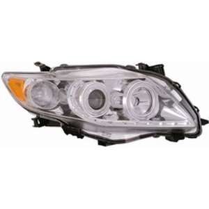  AnzoUSA 121309 Chrome Clear/Amber Projector Halo Headlight 