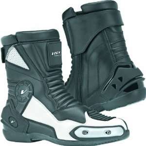 Vega 12 OClock Sport Mens Street Motorcycle Boots   Black / Size 11