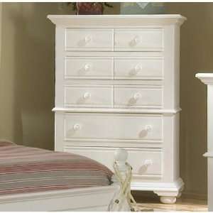 American Woodcrafters Cottage Traditions 5 Drawer Chest (White) 6510 