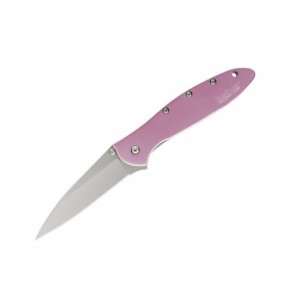  Kershaw Leek Pink Sandvik 13C26 Stainless Steel blade 6061 