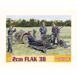  Dragon 1/6 2cm FlaK 38 Antiaircraft Weapon Toys & Games