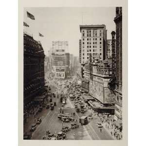  1927 New York City Broadway Times Square Photogravure 