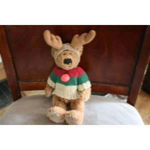  Reindeer Bear with Sweater and Red Nose 