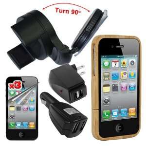   Port USB Wall Charger + AC to Dual Port USB Car Charger + Black Car