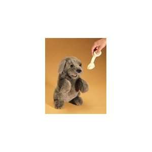  Dog, Sitting Dog Hand Puppet   By Folkmanis Office 