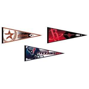  Houston Pennants Hometown Collection 3 Pennants Sports 