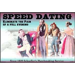  Speed Dating by Wilbur Pierce. Size 18.50 X 27.50 Art 