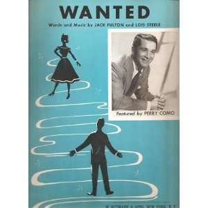  Sheet Music Wanted Perry Como 72 