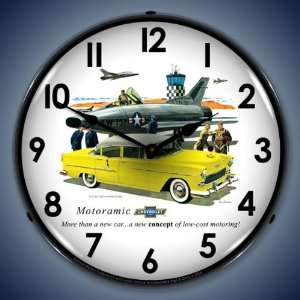 1955 Chevy Bel Air Lighted Wall Clock