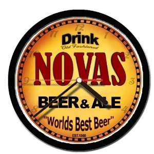  NOVAS beer and ale cerveza wall clock 