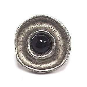  Emenee knobs and pulls geometry center black stone circle 