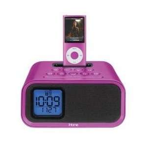  iPod Dock w/Dual Alarm Pink 