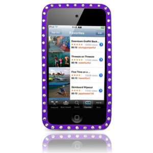 iPod Touch 4G Silicone Diamond Skin Case   Purple (Free HandHelditems 