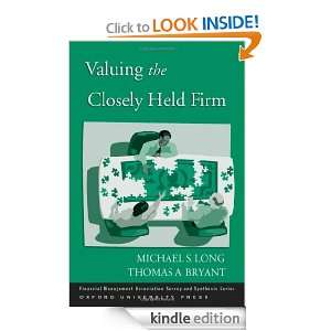 Valuing the Closely Held Firm (Financial Management Association Survey 