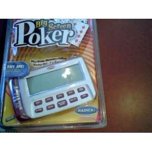 2002 Radica Big Screen Poker Electronic Handheld Game 