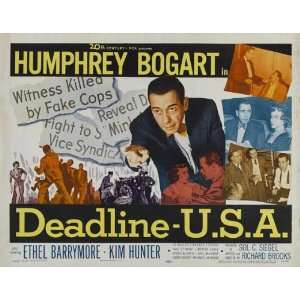 Deadline USA   Movie Poster   27 x 40 