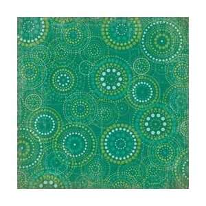 Scrapbook Paper   Girl Scouts Teal Dotted Circles   12 x 