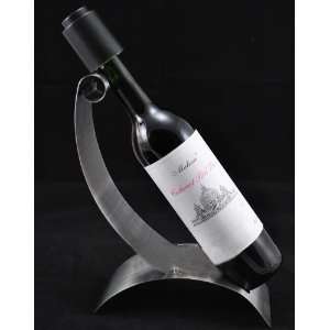  Elegant Rolled Up Stainless Steel Wine Bottle Holder