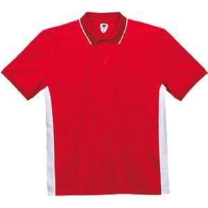   Performance Colorblock Polo Shirts RED/WHITE AXS
