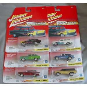  Johnny Lightning Thunder Wagons SIX CAR COMPLETE SET Nomad 