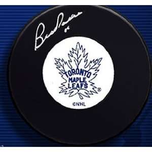  Bud Poile Signed Maple Leafs Hockey Puck 